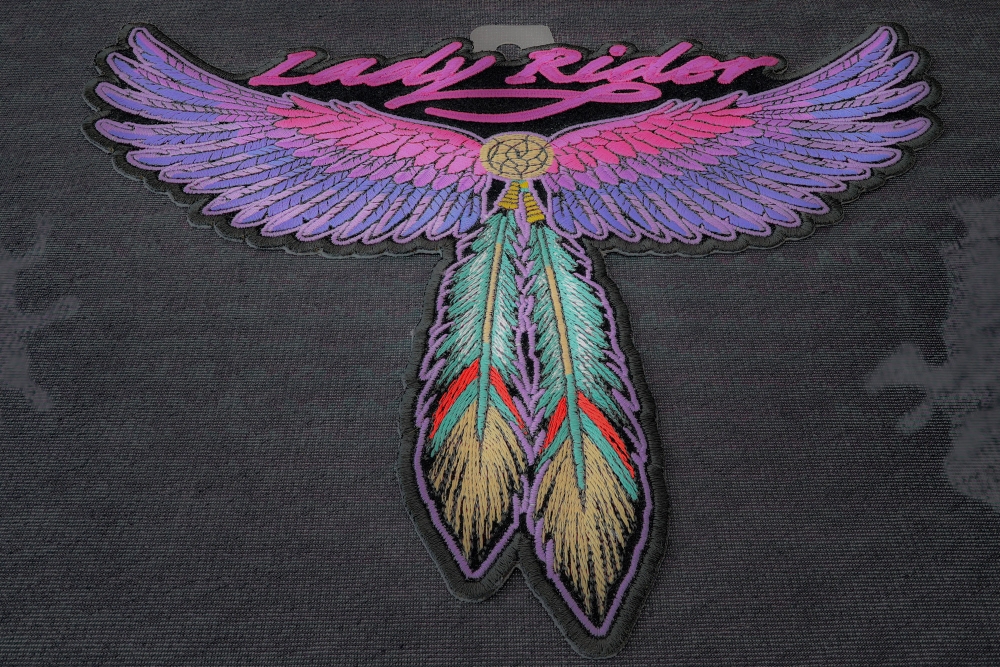 Wings and Feathers Lady Rider Patch