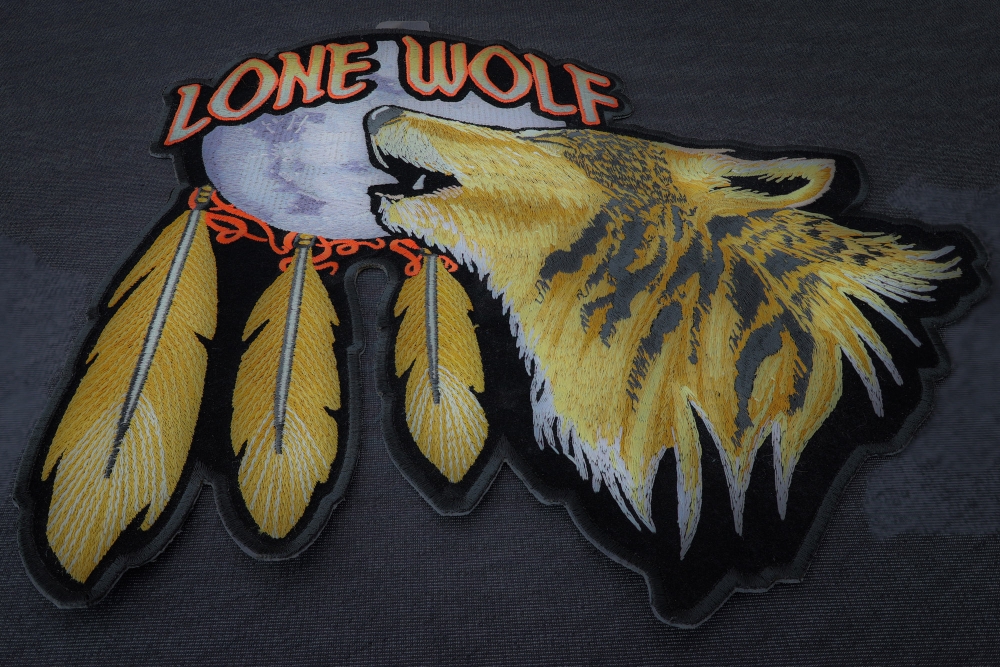 Howling at the Moon Lone Wolf Patch