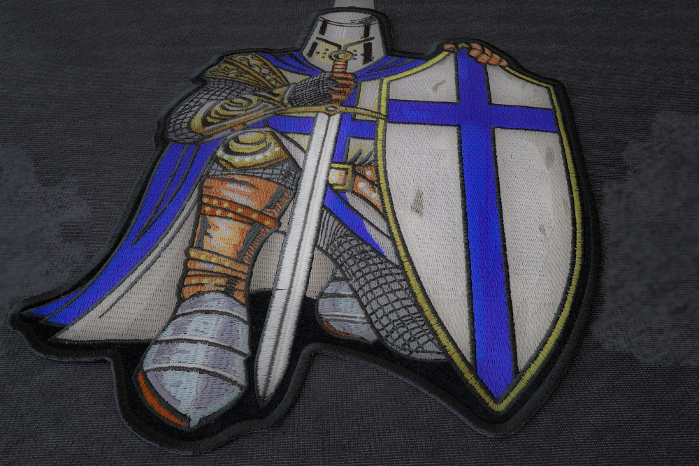 Blue Knight Kneeling Knight Patch