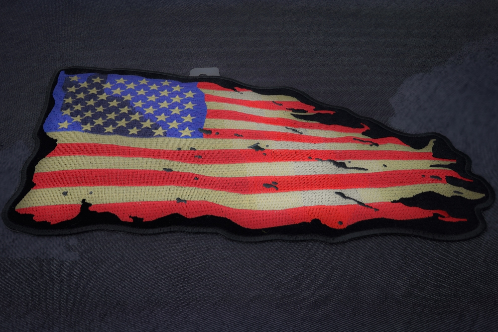 Waving American Flag Patch