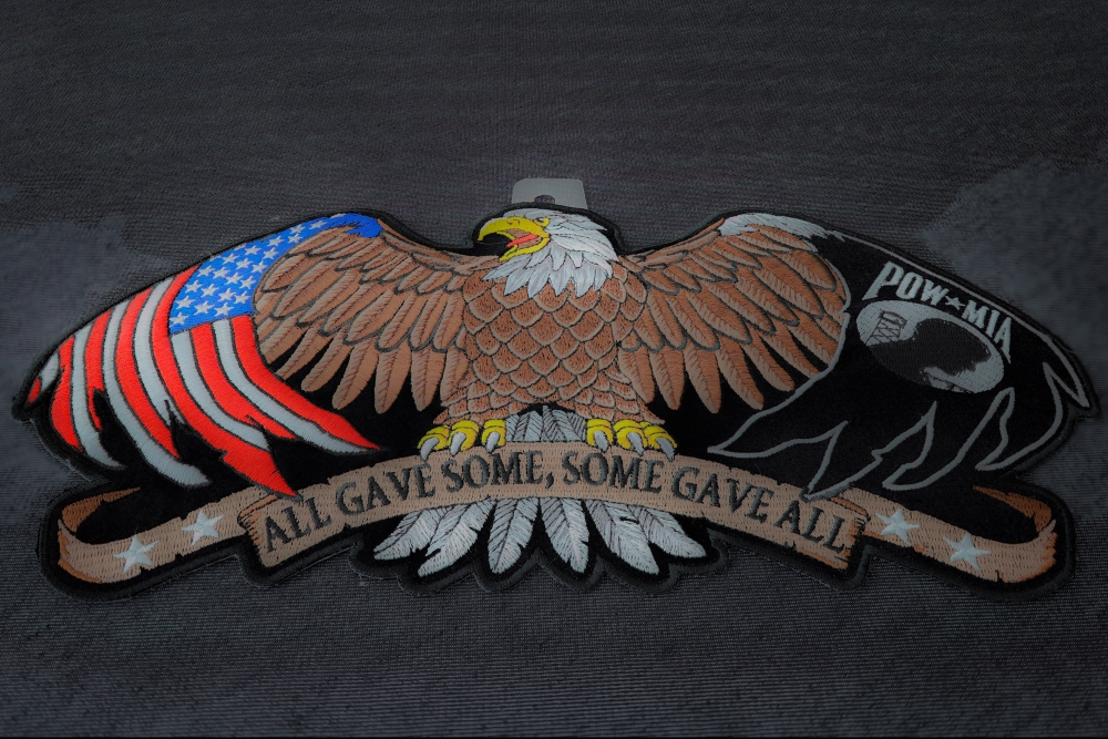 All Gave Some and Some Gave All POW MIA Eagle Patch