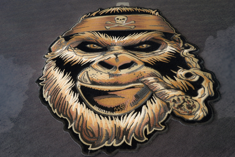 Large Gorilla Smoking Cigar Patch