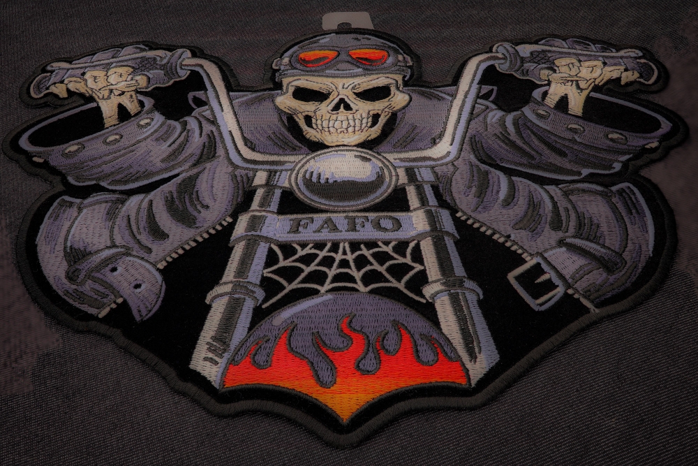 Skeleton Rider FAFO Patch