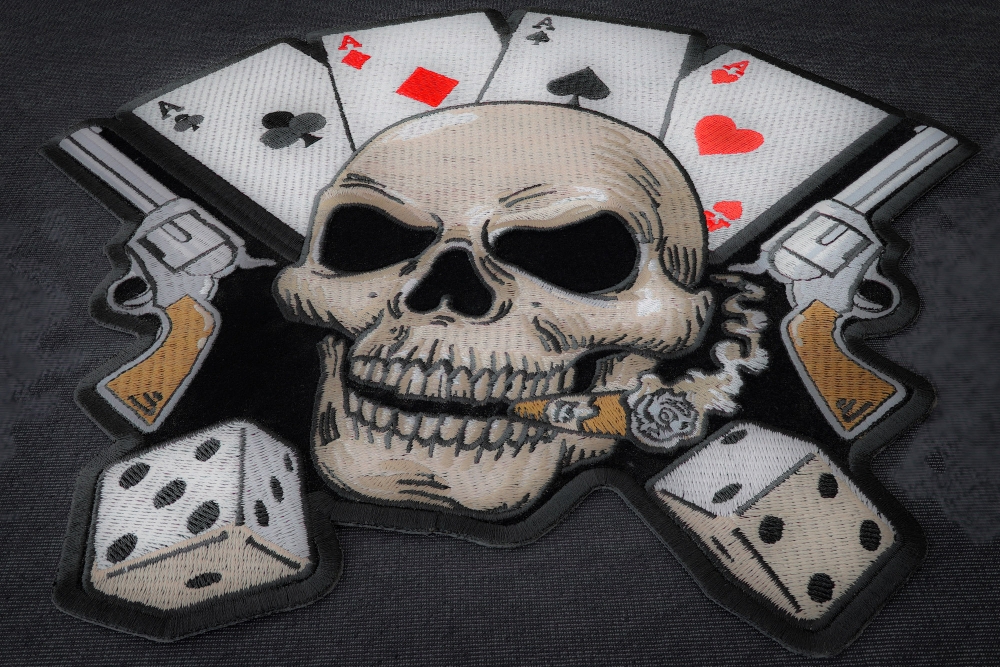 Gambler Skull Large Patch